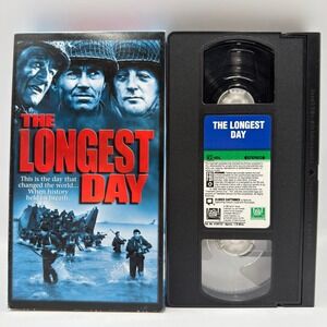 The Longest Day VHS 1998 20th Century Fox War Movie Black and White 4104722